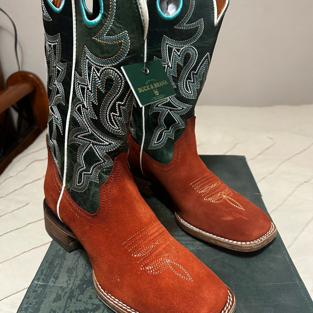 Buck & Brana Western Cowboy Boots